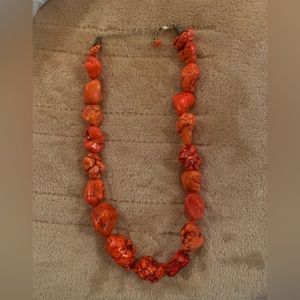 Orange stoned necklace